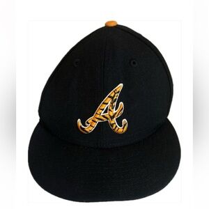 Braves 1995 World Series Tiger Style "A" Black Fitted 7 1/8